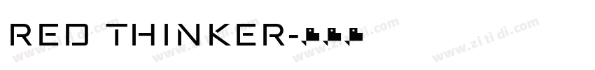 RED THINKER字体转换
